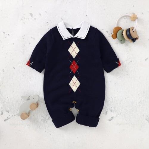 Baby Rompers Long Sleeve Newborn Infant Unisex Jumpsuits Outfits Autumn Winter Cotton Knitted Toddler Boy Girl Overall One Piece