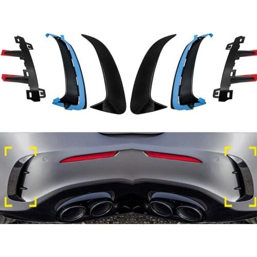 Pair Rear Flicks Bumper Spoilder Canards Splitters For Mercedes Benz W177 AMG Line Hatchback A180 A200 A220 A160 A250 A35 2019