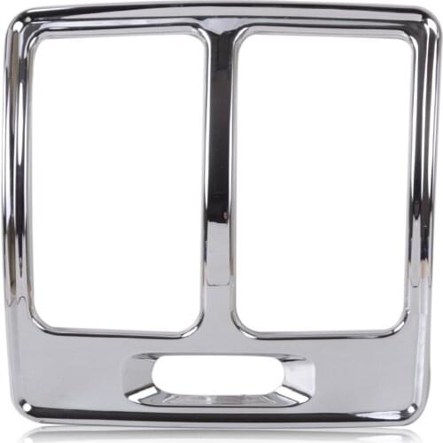 CITALL Car Chrome Armrest Box Rear Air Vent Frame Trim Cover Decoration Fit For Ford ESCAPE KUGA 2013 2014 2015