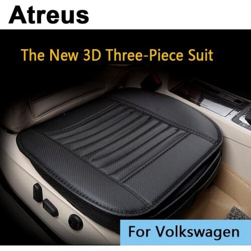 Atreus Car Styling Four Seasons Leather Cushions seat Covers For Volkswagen VW Polo Passat B5 B6 CC Golf 4 5 6 Bora Accessories