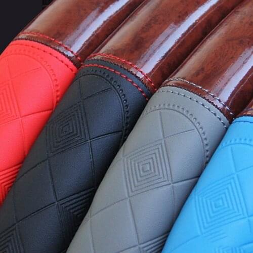 For Truck Elastic Band Without Inner Ring Auto Leather Steering Wheel Cover Braid Car Interior Wheel Cover Accessories