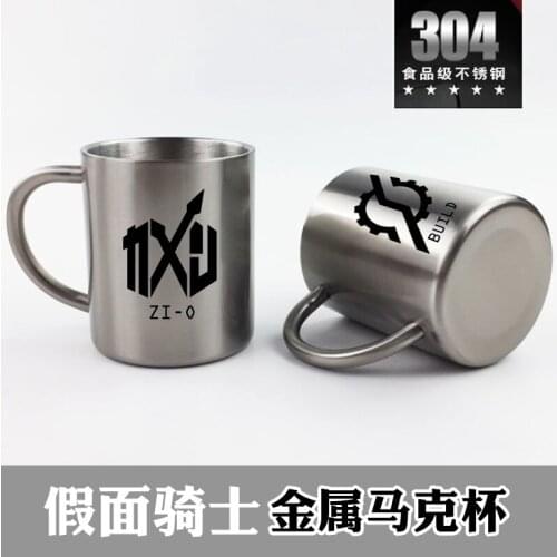 Anime Kamen Rider Build Ex-Aid Cups Stainless Steel Mug Cup Cosplay Prop Gift