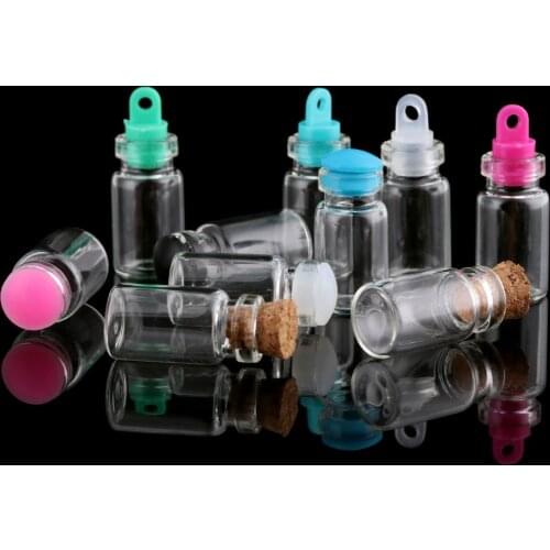 Hot Sale Cork Stopper Mini Home Decor Glass Jars Decoration Message Vials Ornaments Small Drift Bottle DIY Containers