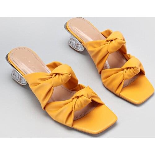 Limoya Yellow Soft Slippers 'Turkish' Quality 2021 Fashion Design Season Comfort Fast Shipping