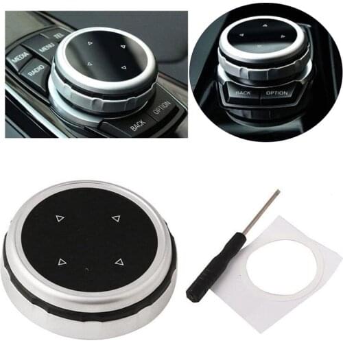 Multi-Media Controller Switch Knob Button Cover Trim for BMW GT5 X1 X4, Easy to install