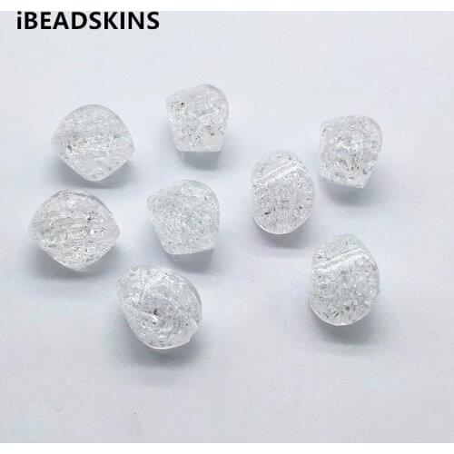 New arrival! 20x15mm 170pcs Acrylic Clear Crack Twisted oval beads for Earrings DIY parts,Jewelry Earrings Findings & Components