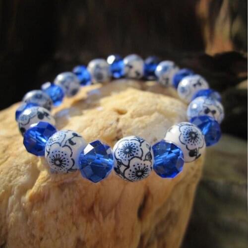 New Handmade Original Ceramic Crystal Bracelet National Wind Geometry Beads Jewelry A Variety Of Options