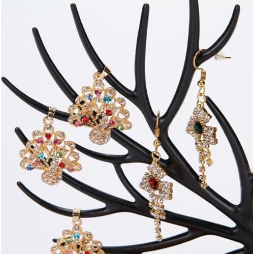 K3ND Jewelry Deer Tree Stand Display Organizer Necklace Earring Holder Jewelry Racks