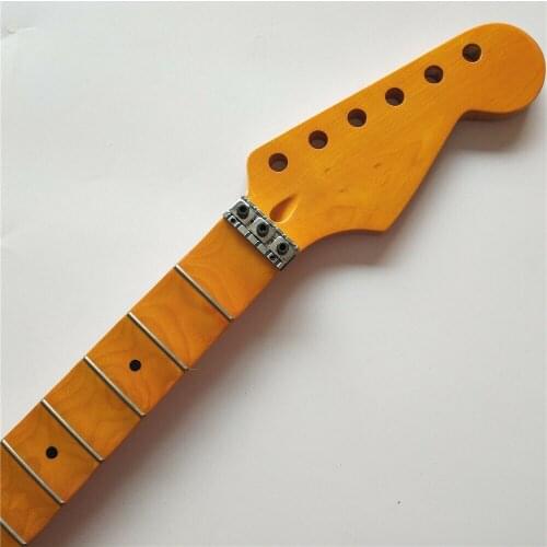 Full Scalloped 24 fret Maple electric guitar neck Locking nut maple fingerboard