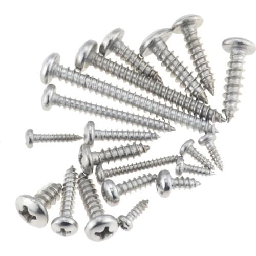M1-M5.5 M1.2 M1.4 M1.7 M2 M2.6 M3 M3.5 M4.2 M4.8 Small 304 Stainless Steel Cross Phillips Pan Round Head Self Tapping Screw