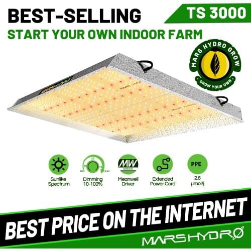 Mars Hydro TS 3000W Full Spectrum Dimmable Led Grow Light Sunlike Quantum Board Phytolamp For Indoor Plants Hydroponic Systems