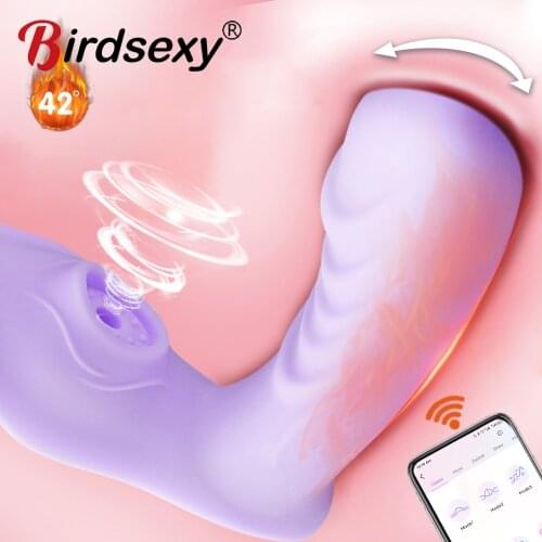 Panties Vibrator Vibrator for Women Invisible Sucking Heating Clitoris Stimulation APP Bluetooth Wireless Control Adult Sex Toys