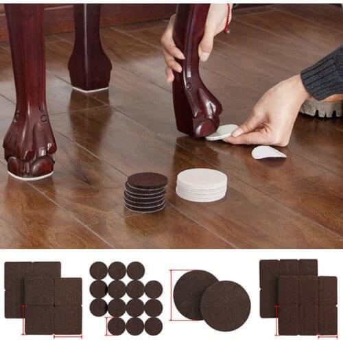 1 Set Felt Table & Chair Mats Noise Prevention Table Mats Furniture Floor Protection Mats Chair Protection Mats Practical