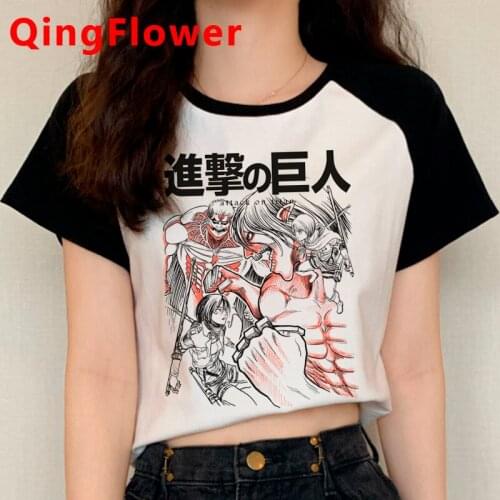 Attack on Titan Shingeki No Kyojin Levi tshirt t-shirt women print vintage plus size top tees summer top graphic tees women