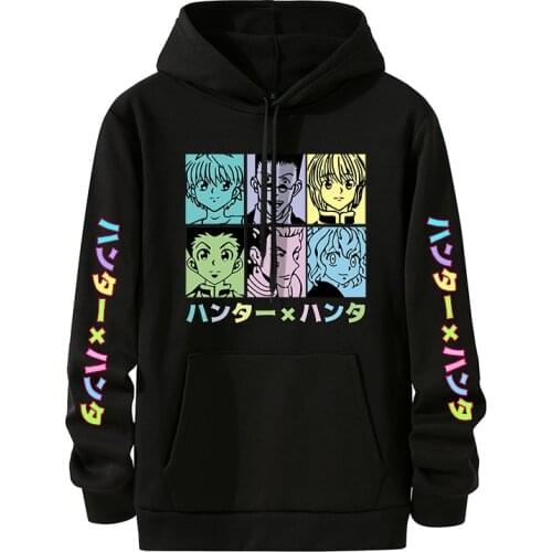 Winter Hunter X Hunter Hoodies Killua Hoodie Unisex Killua Zaoldyeck Long Sleeve Loose Hooded Sweatshirt Autumn Hoody Pullover