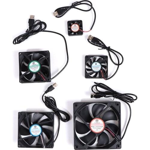 1PCS DC 5V USB Brushless Sleeve Bearing Fen Computer PC Silent Cooler Cooling Fan Lot PC CPU Computer Case Fan Cooler