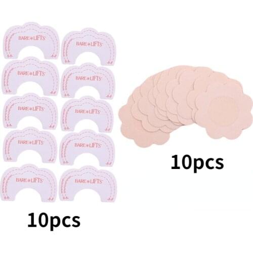 10/50pc Womens Invisible Breast Lift Tape Overlays on Bra Nipple Stickers Chest Stickers Adhesive Bra Nipple Covers Accessories