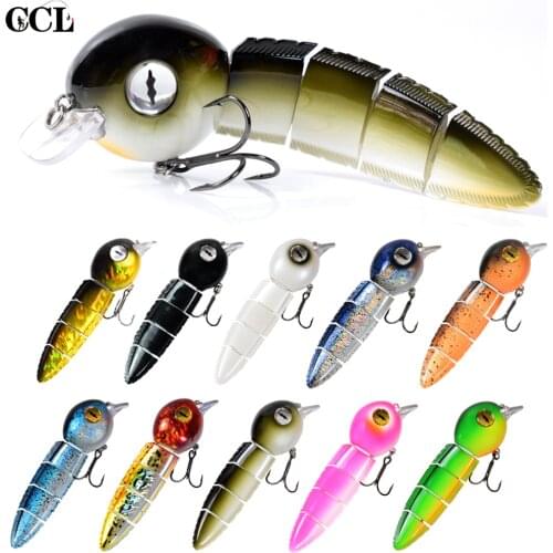 152mm 42.6g Sinking Multi Jointed Fishing Lures Floating 40g Tadpole Durable Fiber Link Swimbait Fishing Tackle Bait Wobblers