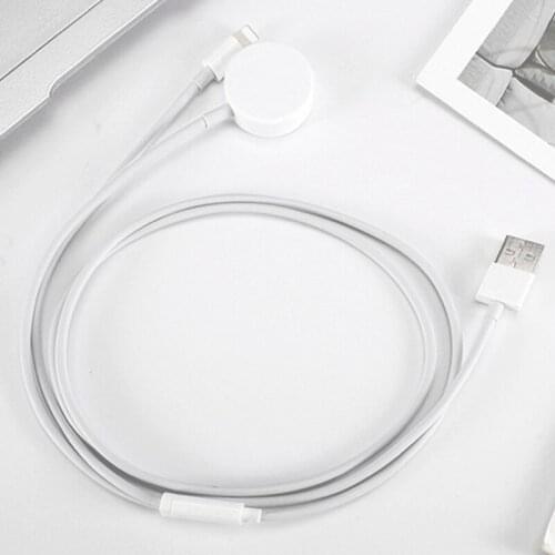 2 In 1 Magnetic Wireless Charger for Apple Watch Portable Smart USB Watch Charger