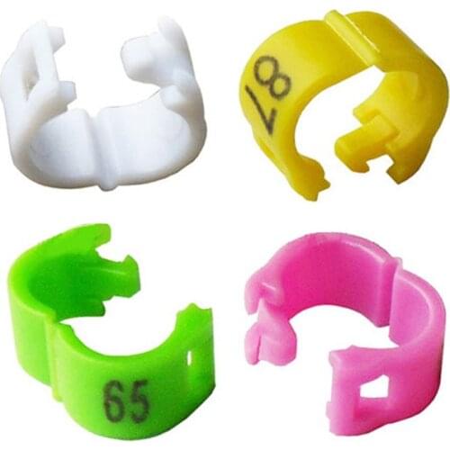 400 Pcs / lot Bird clip ring 2.7mm 3mm multicolor Plastic foot rings Colorful birds, Acacia birds All kinds of bird