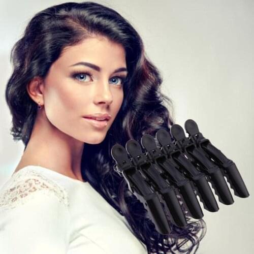 6pcs Fashion Hair Clip For Women Black Handmade Shark Positioning Duckbill Clip Hairpin Hair Styling Accessories