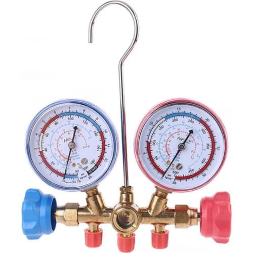 AC Diagnostic Manifold Freon Gauge Hose Set Charging R134A R12 R22 R502 Refriger Drop shipping