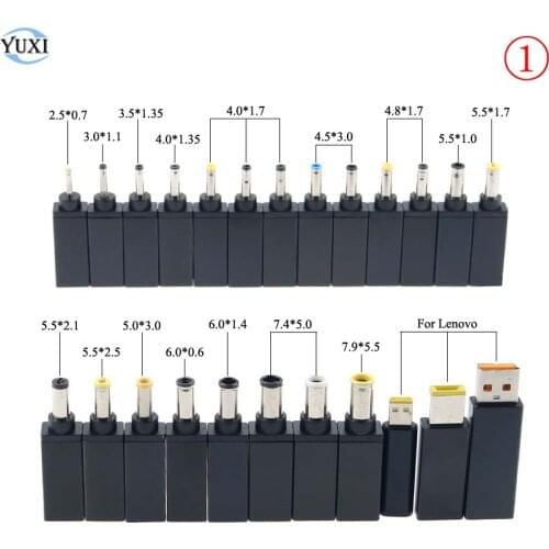 YuXi Laptop Power Adapter DC Plug USB Type-C Female to Universal Male Jack Converter for Lenovo HP Dell Asus Notebook Charger