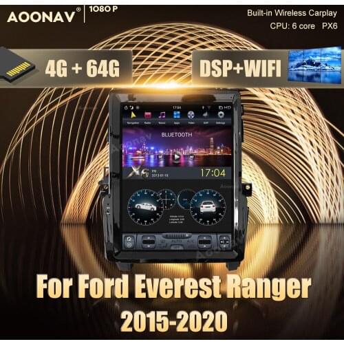 2 din Android car GPS radio multimedia player For Ford Everest Ranger 2015- 2020 car GPS navigation DvD Stereo receiver player