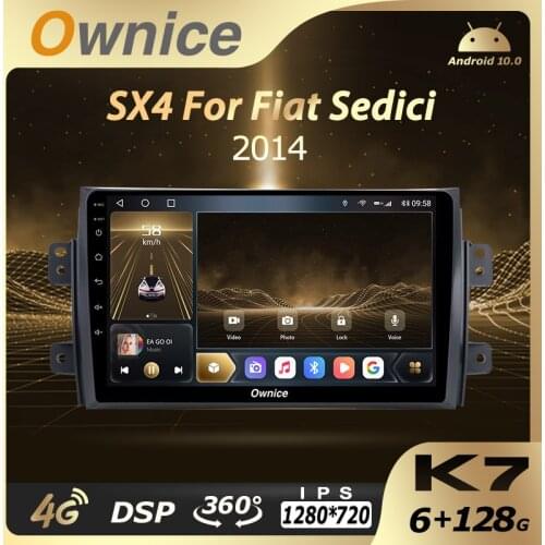 K7 Ownice Android 10.0 6G 128G Car Radio Stereo 360 Panorama for Suzuki SX4 For Fiat Sedici 2014 Auto GPS Head unit 4G LTE