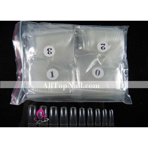 Free shipping premium quality salon nail tips used for nail extensions in gel, acryl & fibre glass techniques 500pcs*50bags