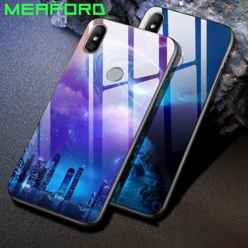 For Xiaomi Redmi S2 Case Tempered Glass Planet Space Cover Glass Back Case for Xiaomi Xiomi Redmi S2 Coque Shell For Redmi S 2
