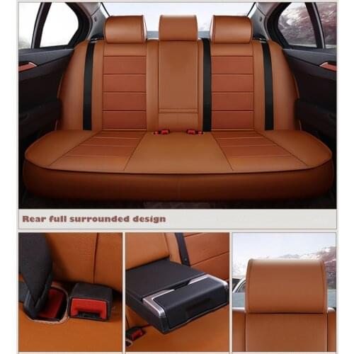 Cowhide custom car seat cover Leather For Volkswagen VW Magotan Golf Tiguan Scirocco Touareg Phaeton Beetle Caddy car styling