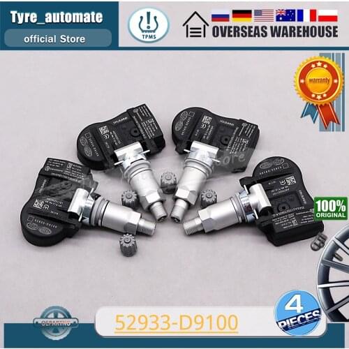 SET of 4 52933-D9100 NEW Tire Pressure Sensor for Hyundai Car TPMS For 2016-2022 ELANTRA KIA OPTIMA NIRO 52933-F2000 52933D4100