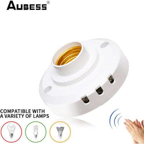 E27 220V Sound Voice Sensor Light Lamp Holder Auto On Off LED Corridor Induction Light Lamp Base Holder Light Adapter Converter