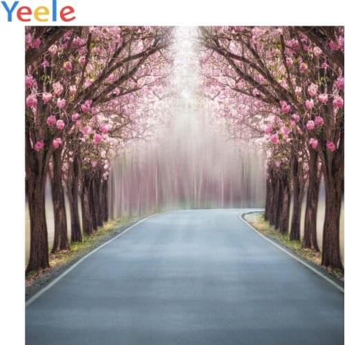 Spring Scenery Photophone Forest Tree Flowers Baby Kid Portrait Photo Backdrops Wedding Photography Backgrounds For Photo Studio