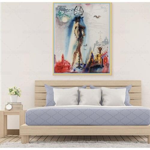 Citon Salvador Dali《Don José, Carmen, Acte IV, 1968》Canvas Oil painting Artwork Poster Picture Modern Wall Decor Home Decoration