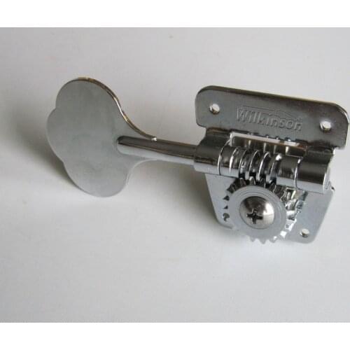 Wilkinson 4 Left Handed Bass Tuners WJBL-200 Tuning Keys Machine Heads Chrome