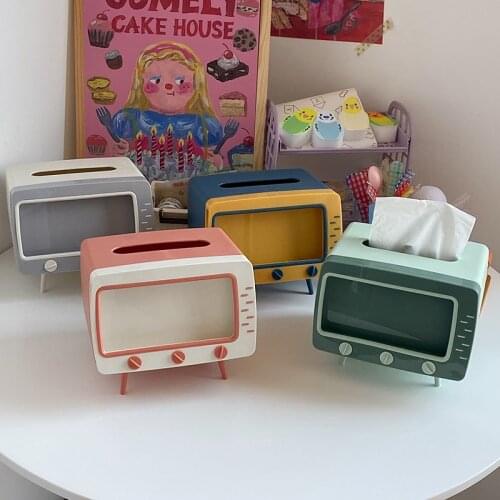 Tissue Boxes коробка для салфеток INS Style TV Paper Towel Box Mobile Phone Bracket Receives Lovely Creative The Table Placings