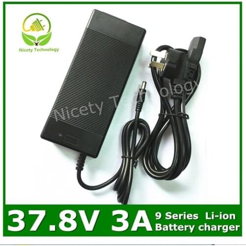 37.8V3A charger 37.8V 3A lithium battery charger for 9S lithium battery pack