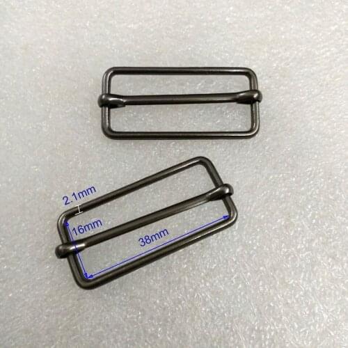 50pcs/lot 38mm metal ajustable ring buckle for bags zinc alloy buckle in nickle/antique brass/black nickle color free shipping