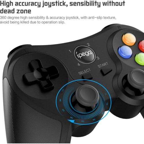 Mobile Game Controller Wireless Bluetooth 3.0 Gamepad Joystick with Holder for Android iOS Smartphone TV Box Smart TV PC Tablet
