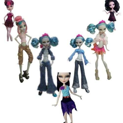 Fashion Outfit Monstering High Doll Clothes Top Pants Trousers For Ever After High Dress Gown 1/6 BJD Dolls Accessories Kids Toy