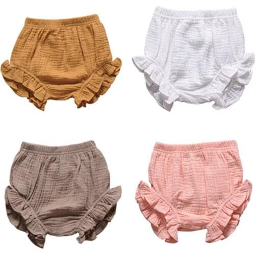 0-3Y Toddler Girl Bread Pants Infant Big PP Shorts Kid Boy Cotton Bedding Bloomers Baby Clothing Summer Bottoms Playsuit Clothes