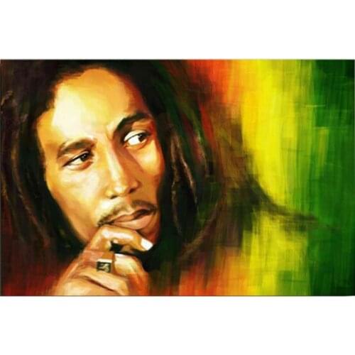Full square/round diamond painting 5D diamond embroidery "Reggae Bob Marley Singer" photo mosaic cross stitch kit home decoratio