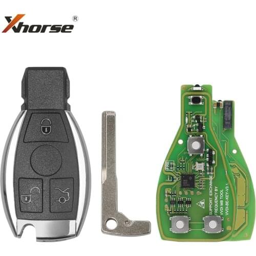 Xhorse VVDI BE Key Pro For Benz Remote Key Chip Improved Version V1.5 PCB With Smart Key Shell Get One Token For MB BGA Tool