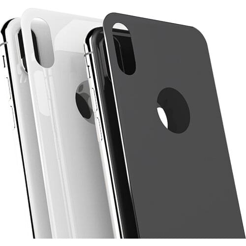 ShuiCaoRen For iPhone X Back Film Screen Protector Tempered Glass Full Curved 4D Back Protective Film For iPhone X iPhoneX