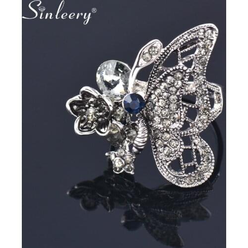 SINLEERY Women's Silver Rings