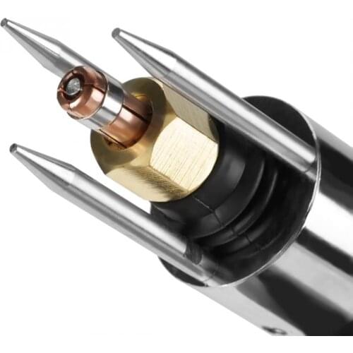 300mm/11.81in Capacitor Discharge (CD) Stud Welding Gun Welding Torch 6Pcs M3 to M10 Collet Tools Black