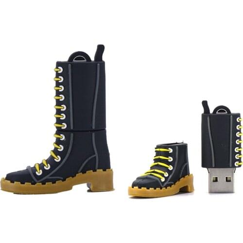 Usb stick 64GB 32GB 16GB 8GB 4GB pendrive 128GB high speed usb flash drive 256GB fashion shoes pen drive