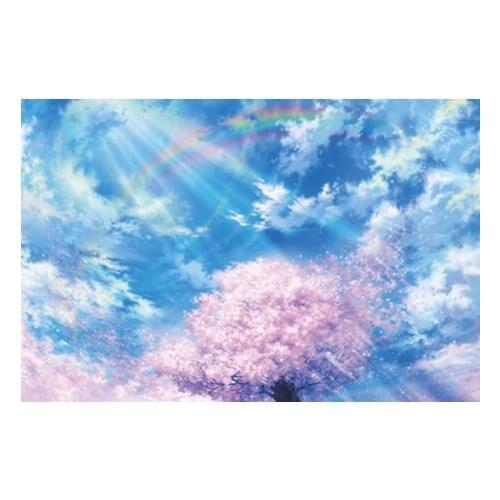 Cherry rainbow The wooden puzzle 1000 pieces ersion jigsaw puzzle white card adult childrens educational toys